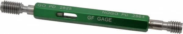 GF Gage - 1/4-20 Thread, Steel, Screw Thread Insert (STI) Class 2B, Plug Thread Insert Go/No Go Gage - Double End with Handle, Handle Size 1 - Benchmark Tooling