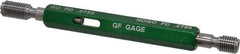 GF Gage - 1/4-28 Thread, Steel, Screw Thread Insert (STI) Class 2B, Plug Thread Insert Go/No Go Gage - Double End with Handle, Handle Size 1 - Benchmark Tooling