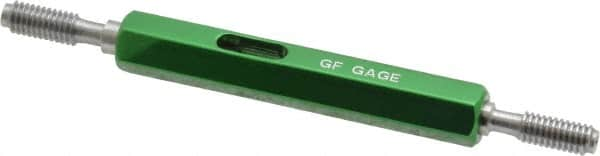 GF Gage - 6-32 Thread, Steel, Screw Thread Insert (STI) Class 3B, Plug Thread Insert Go/No Go Gage - Double End with Handle - Benchmark Tooling