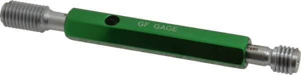 GF Gage - 3/8-16 Thread, Steel, Screw Thread Insert (STI) Class 3B, Plug Thread Insert Go/No Go Gage - Double End with Handle, Handle Size 2 - Benchmark Tooling