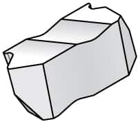 Kennametal - NTC3 Grade KC5025, External UN Threading Insert - 7 TPI Ext Pitch, Right Hand Insert, TiAlN Finish, Carbide - Benchmark Tooling