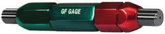 GF Gage - 3/4-16, Class 2B, Double End Plug Thread Go/No Go Gage - Steel, Size 7W Handle Included - Benchmark Tooling