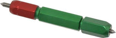 GF Gage - #5-40, Class 2B, Double End Plug Thread Go/No Go Gage - Steel, Size 2W Handle Included - Benchmark Tooling