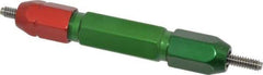 GF Gage - #10-24, Class 2B, Double End Plug Thread Go/No Go Gage - Steel, Size 3W Handle Included - Benchmark Tooling