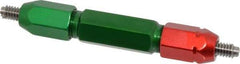 GF Gage - 1/4-20, Class 2B, Double End Plug Thread Go/No Go Gage - Steel, Size 3W Handle Included - Benchmark Tooling