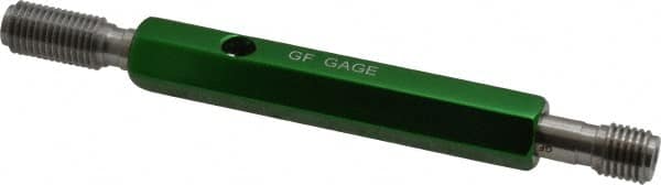 GF Gage - M10x1.25, Class 6H, Double End Plug Thread Go/No Go Gage - Hardened Tool Steel, Size 2 Handle Included - Benchmark Tooling