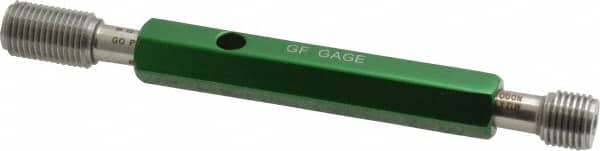 GF Gage - M12x1.25, Class 6H, Double End Plug Thread Go/No Go Gage - Hardened Tool Steel, Size 2 Handle Included - Benchmark Tooling