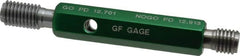 GF Gage - M14x2.00, Class 6H, Double End Plug Thread Go/No Go Gage - Hardened Tool Steel, Size 3 Handle Included - Benchmark Tooling