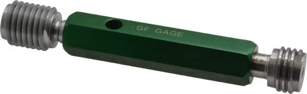 GF Gage - M20x2.50, Class 6H, Double End Plug Thread Go/No Go Gage - Hardened Tool Steel, Size 4 Handle Included - Benchmark Tooling