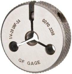 GF Gage - 1/4-28 Go Single Ring Thread Gage - Class 2A - Benchmark Tooling