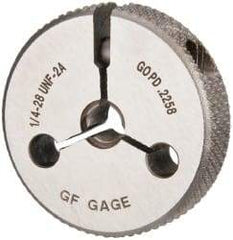 GF Gage - 1/4-28 Go Single Ring Thread Gage - Class 2A - Benchmark Tooling