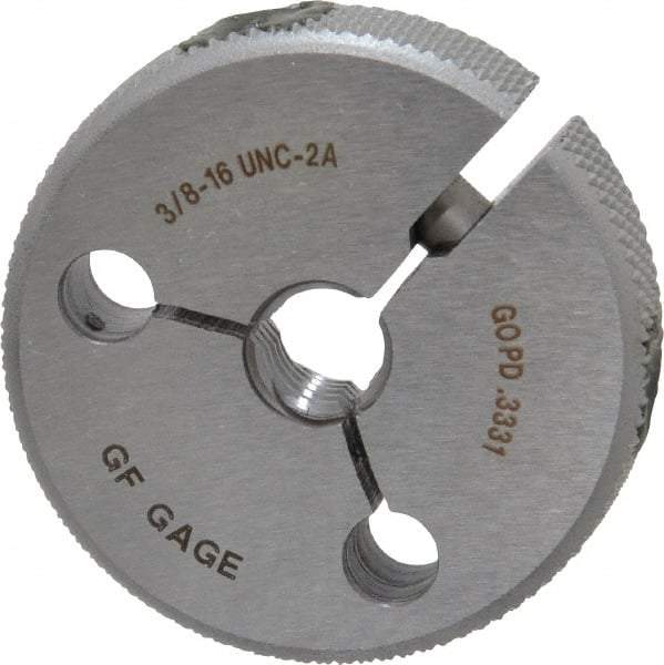 GF Gage - 3/8-16 Go Single Ring Thread Gage - Class 2A - Benchmark Tooling