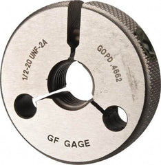 GF Gage - 1/2-20 Go Single Ring Thread Gage - Class 2A - Benchmark Tooling