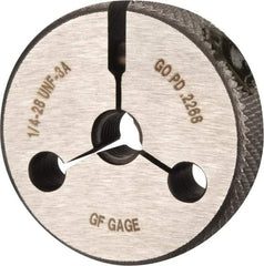 GF Gage - 1/4-28 Go Single Ring Thread Gage - Class 3A - Benchmark Tooling