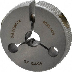 GF Gage - 3/8-24 Go Single Ring Thread Gage - Class 3A - Benchmark Tooling