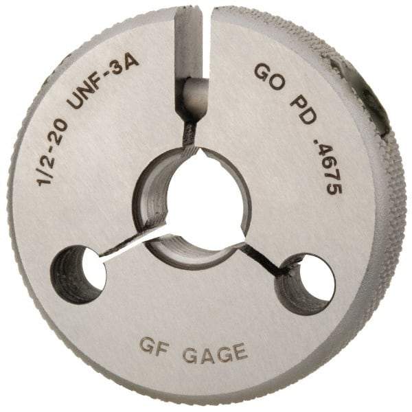 GF Gage - 1/2-20 Go Single Ring Thread Gage - Class 3A - Benchmark Tooling