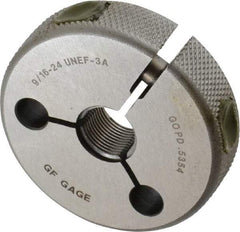 GF Gage - 9/16-24 Go Single Ring Thread Gage - Class 3A - Benchmark Tooling