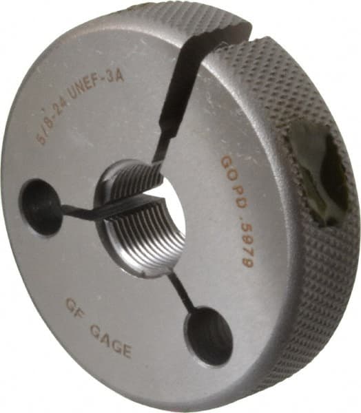 GF Gage - 5/8-24 Go Single Ring Thread Gage - Class 3A - Benchmark Tooling