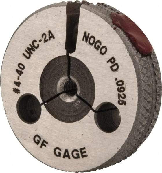 GF Gage - 4-40 No Go Single Ring Thread Gage - Class 2A - Benchmark Tooling