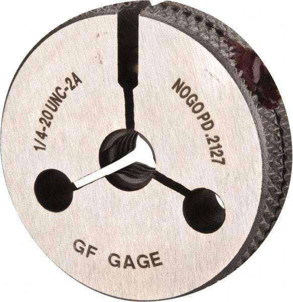 GF Gage - 1/4-20 No Go Single Ring Thread Gage - Class 2A - Benchmark Tooling