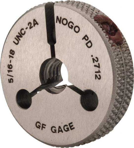 GF Gage - 5/16-18 No Go Single Ring Thread Gage - Class 2A - Benchmark Tooling