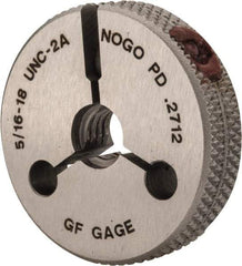 GF Gage - 5/16-18 No Go Single Ring Thread Gage - Class 2A - Benchmark Tooling