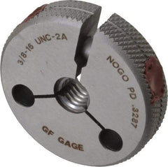 GF Gage - 3/8-16 No Go Single Ring Thread Gage - Class 2A - Benchmark Tooling