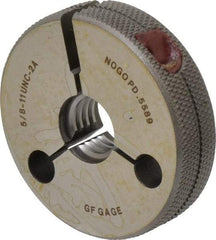 GF Gage - 5/8-11 No Go Single Ring Thread Gage - Class 2A - Benchmark Tooling