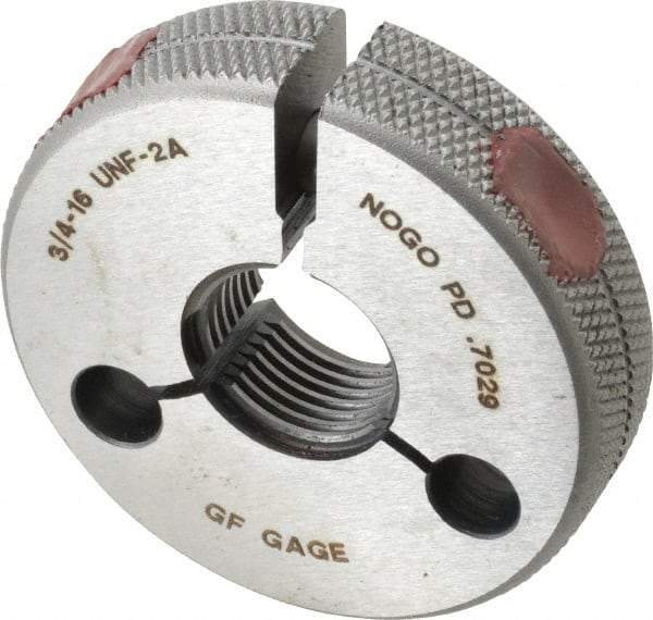 GF Gage - 3/4-16 No Go Single Ring Thread Gage - Class 2A - Benchmark Tooling