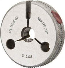 GF Gage - 3/8-16 No Go Single Ring Thread Gage - Class 3A - Benchmark Tooling