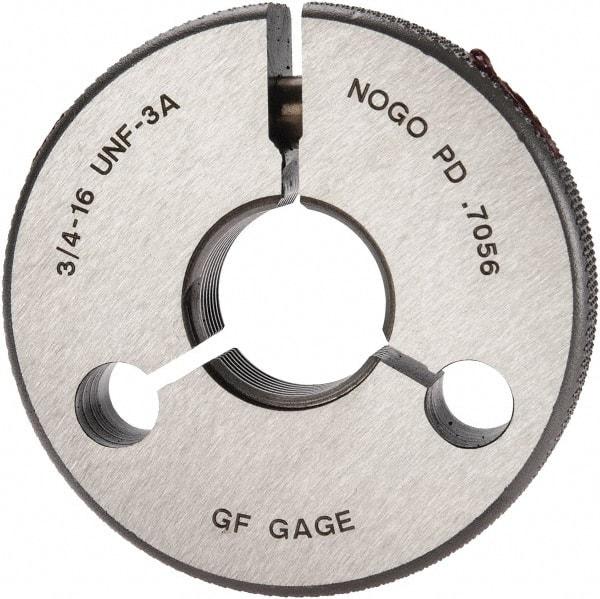 GF Gage - 3/4-16 No Go Single Ring Thread Gage - Class 3A - Benchmark Tooling