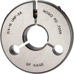 GF Gage - 3/4-16 No Go Single Ring Thread Gage - Class 3A - Benchmark Tooling