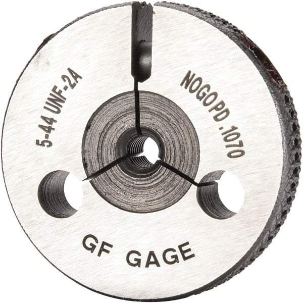 GF Gage - 5-44 Go/No Go Double Ring Thread Gage - Class 2A - Benchmark Tooling