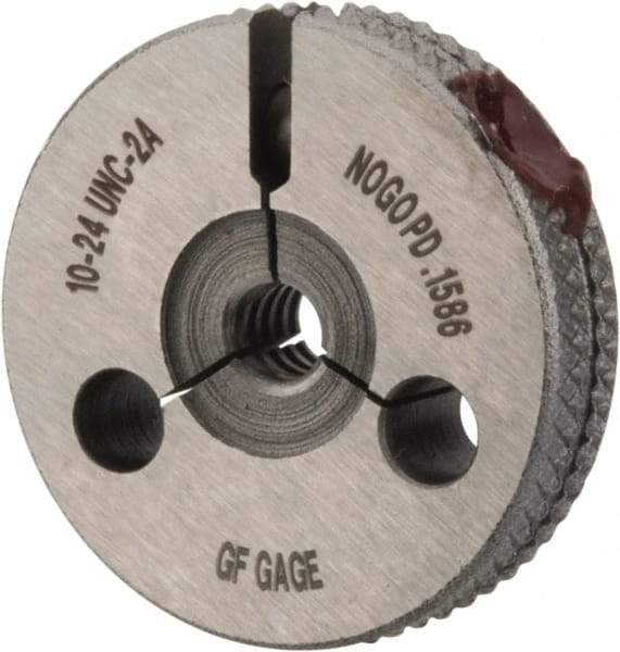 GF Gage - 10-24 Go/No Go Double Ring Thread Gage - Class 2A - Benchmark Tooling