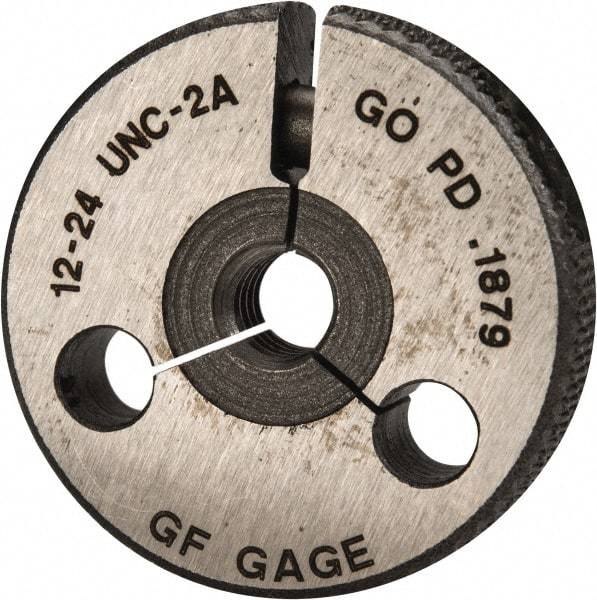 GF Gage - 12-24 Go/No Go Double Ring Thread Gage - Class 2A - Benchmark Tooling