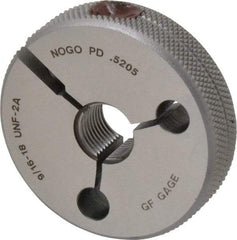 GF Gage - 9/16-18 Go/No Go Double Ring Thread Gage - Class 2A - Benchmark Tooling