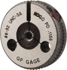 GF Gage - 6-32 Go/No Go Double Ring Thread Gage - Class 3A - Benchmark Tooling