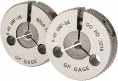 GF Gage - 6-40 Go/No Go Double Ring Thread Gage - Class 3A - Benchmark Tooling