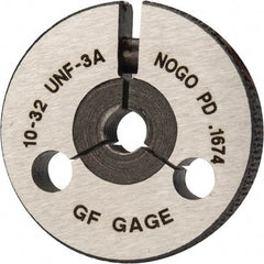 GF Gage - 10-32 Go/No Go Double Ring Thread Gage - Class 3A - Benchmark Tooling