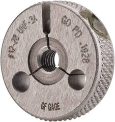 GF Gage - 12-28 Go/No Go Double Ring Thread Gage - Class 3A - Benchmark Tooling