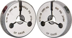 GF Gage - 5/16-18 Go/No Go Double Ring Thread Gage - Class 3A - Benchmark Tooling