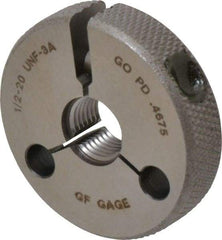 GF Gage - 1/2-20 Go/No Go Double Ring Thread Gage - Class 3A - Benchmark Tooling