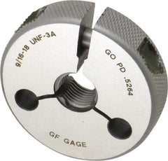 GF Gage - 9/16-18 Go/No Go Double Ring Thread Gage - Class 3A - Benchmark Tooling