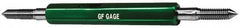 GF Gage - M16x1.5 Go/No Go Truncated Taperlock Thread Gage - Class 6G, Size 3 Handle - Benchmark Tooling