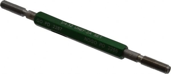 GF Gage - 1/4-32 Go/No Go Truncated Taperlock Thread Setting Plug Gage - Class 2A, Size 1 Handle, Steel - Benchmark Tooling