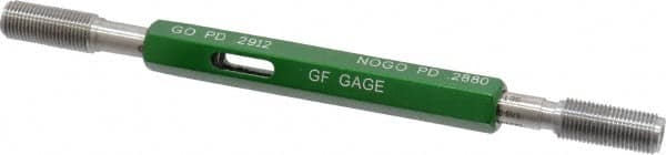 GF Gage - 5/16-32 Go/No Go Truncated Taperlock Thread Setting Plug Gage - Class 2A, Size 1 Handle, Steel - Benchmark Tooling