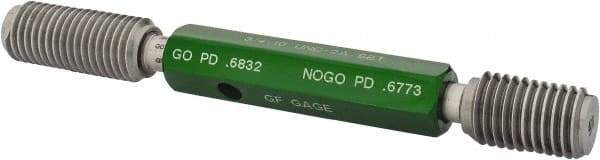 GF Gage - 3/4-10 Go/No Go Truncated Taperlock Thread Setting Plug Gage - Class 2A, Size 3 Handle, Steel - Benchmark Tooling