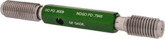 GF Gage - 7/8-9 Go/No Go Truncated Taperlock Thread Setting Plug Gage - Class 2A, Size 4 Handle, Steel - Benchmark Tooling