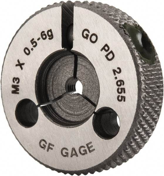 GF Gage - M3x0.5 Go Single Ring Thread Gage - Class 6G - Benchmark Tooling