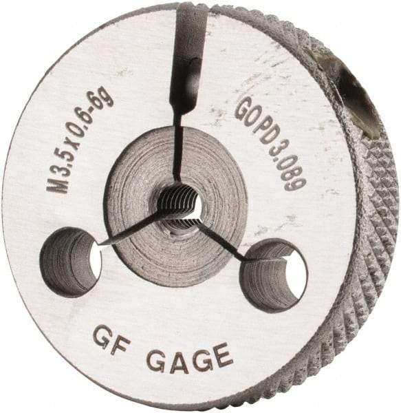 GF Gage - M3.5x0.6 Go Single Ring Thread Gage - Class 6G - Benchmark Tooling